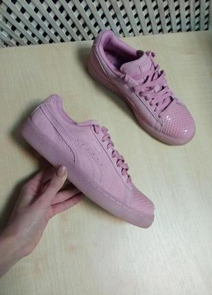 Рожеві кросівки puma suede jelly 365859 03 оригінал1 фото