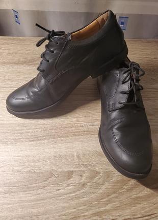 Туфли кожаные для мальчика 9-10лет