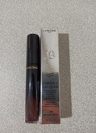 Блеск для губ с лаковым эффектом lancome 296 enchantement