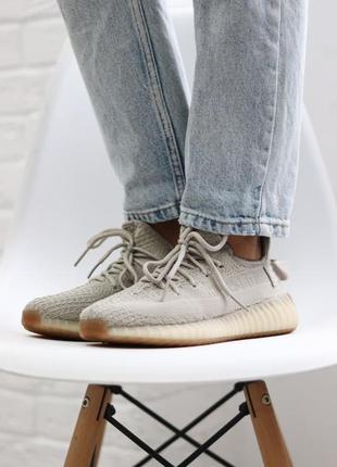 Шикарные женские кроссовки adidas yeezy boost 350 sesame наложенный платеж (36-40)