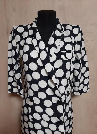 Платье в горох на пуговицах 4