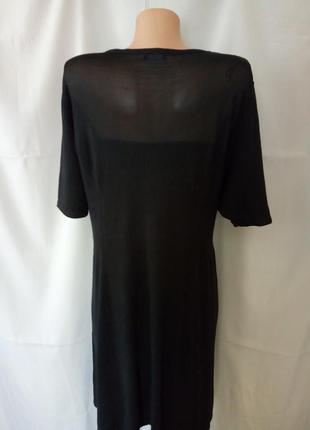 Красивое черное платье, 18 размер, наш 54 от f&f, англия5 фото