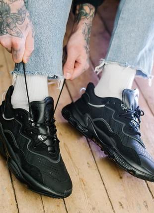 Мужские кроссовки adidas ozweego black