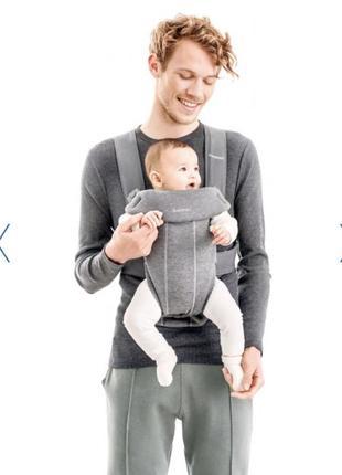 Рюкзак-кенгуру слинг  babybjorn baby carrier mini, серый7 фото