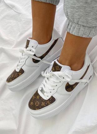 Жіночі кросівки nike air force 1 x louis vuitton