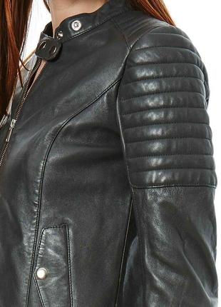 Шкіряна брендова куртка ddp  xl куплена у франції за 890 євро a line3 фото