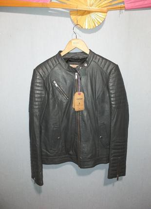 Шкіряна брендова куртка ddp  xl куплена у франції за 890 євро a line6 фото