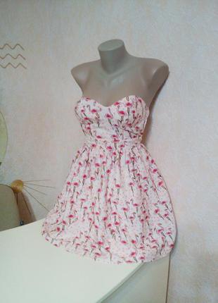 Платье в фламинго miso р.xs-s3 фото