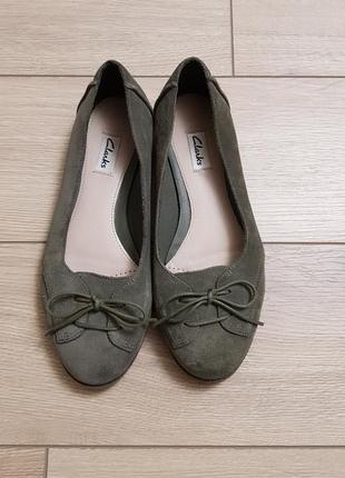 Балетки, кожаные туфли, брендовые туфли clarks