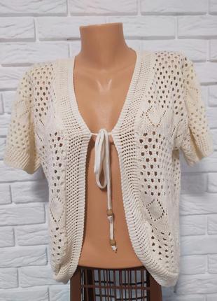 Накидка/болеро ажурною в'язки