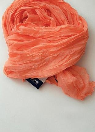 Легкий шарф персиковий, ostin1 фото