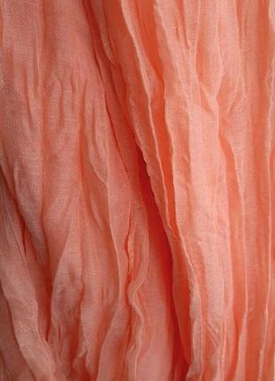 Легкий шарф персиковий, ostin9 фото