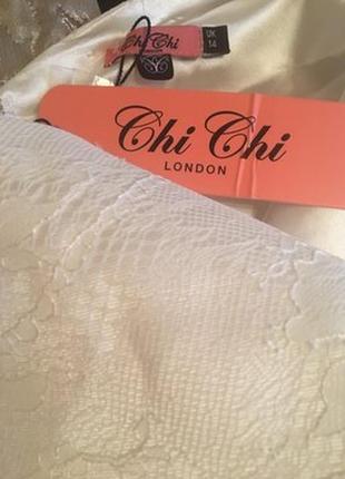 Вечернее выпускное свадебное платье chi chi london asos8 фото