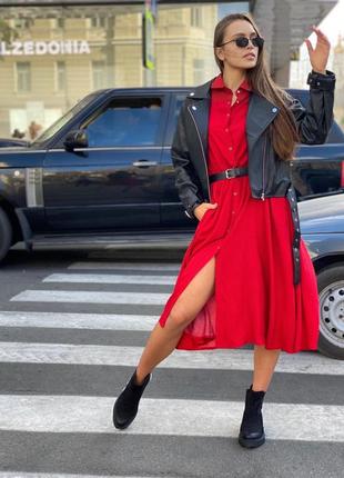 Штапельное платье