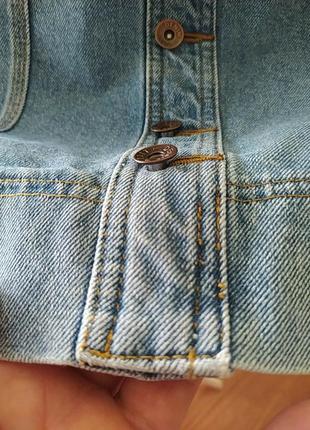 Обалденная джинсова спідничка з вишивкою, 10 розмір4 фото