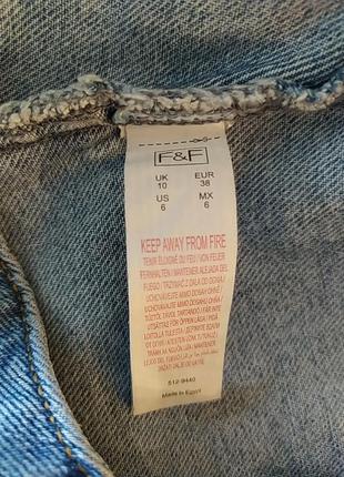 Обалденная джинсова спідничка з вишивкою, 10 розмір9 фото