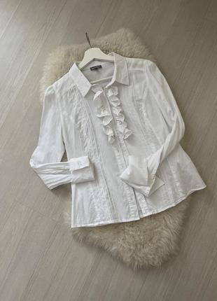 Блуза сорочка біла бавовняна