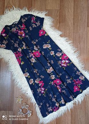 Платье в цветочный принт /вискоза/tu