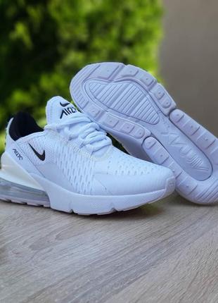 Унисекс nike air max 270 white белые ейр найки 36, 37, 38, 39, 40 до 45 стильнийльвів стильний львів