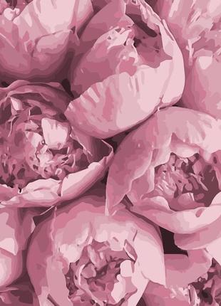 Картина за номерами рожева ніжність арт 40*40