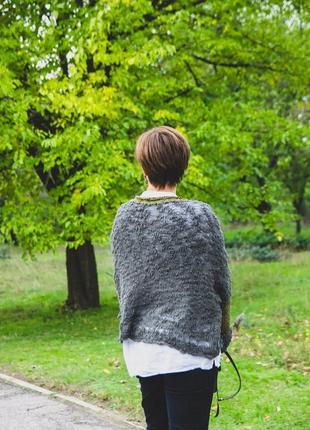 Пуловер оверсайз′ berlin ′ с пайетками.6 фото