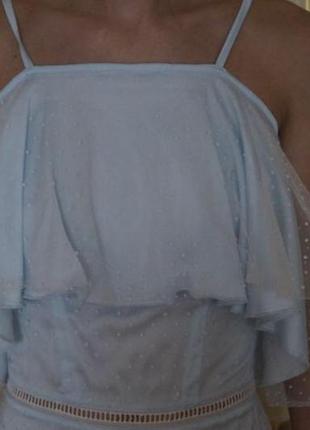 Вечернее нарядное платье из органзы4 фото