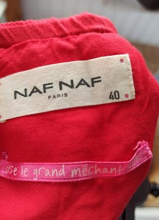 Короткое красное платье naf naf