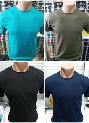 Чоловіча однотонна футболка базова, s-xl