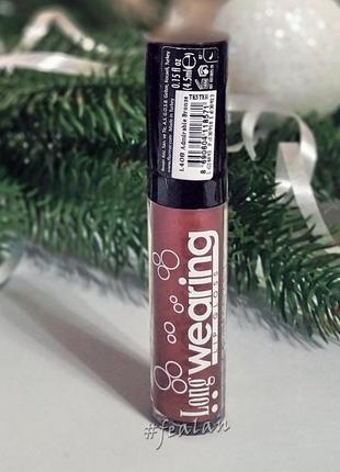 Стойкий блеск для губ флормар long wearing lipgloss 408 admirable bronze2 фото