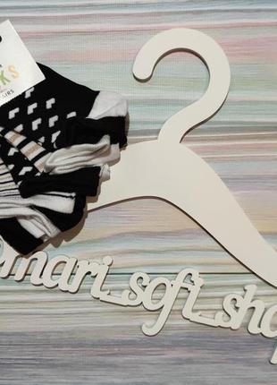 Чорно-білі шкарпетки в сердечки george р. 19-22