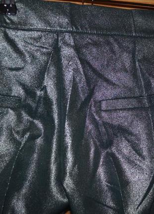 Костюм с напылением металлик! пиджак+брюки роскошный изумрудный7 фото