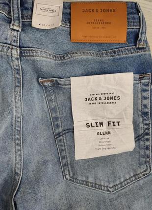 Мужские джинсы  slim fit, слим фит от бренда jack&jones, размер  w28 l32 (44-46)9 фото