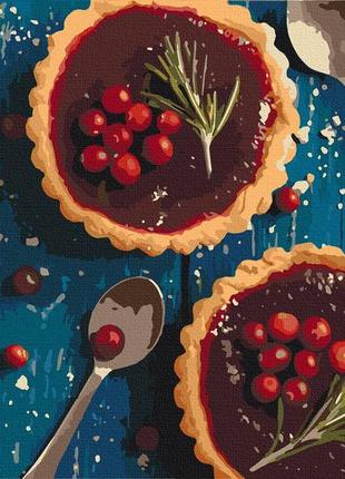 Картина за номерами брусничная арт кошик