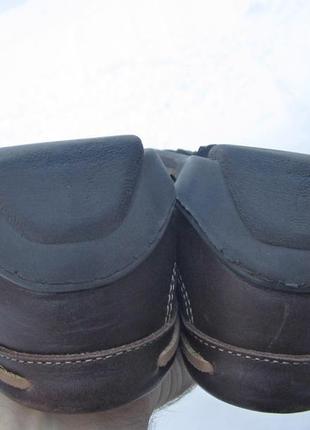 Кожаные туфли мокасины мужские слипоны, сделаны в португалии - 29 см.2 фото