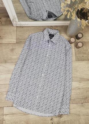 Фірмова шикарна в незвичайний принт сорочка f&f