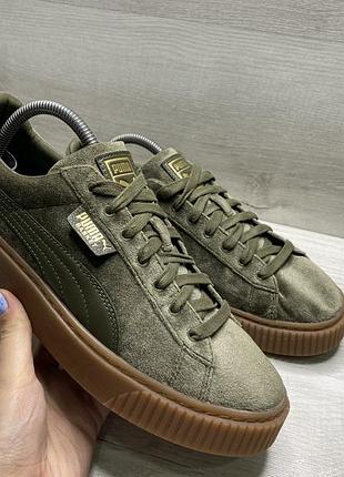 Кросівки puma basket platform velvet