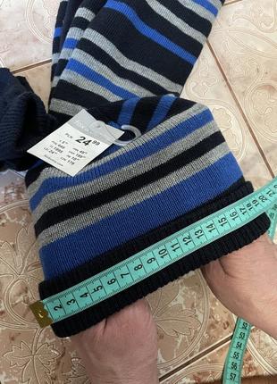 Набор на флисовой подкладке для мальчика 1-2 года  указан размер с /шапка шарф перчатки5 фото