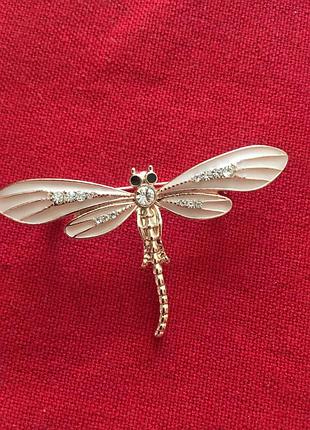 Вінтажна брошка стрекоза