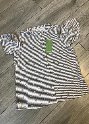 Шикарная блуза с кошечками  на малышку 152р
