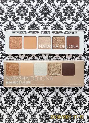 Палетка тіней natasha denona mini nude eyeshadow palette тіні для повік1 фото