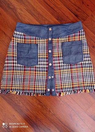 Юбка в клетку zara