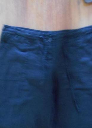 Брюки лен р.12  черные 2