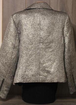 Нарядный пиджак, блейзер, жакет металлик от asos curve 52-546 фото