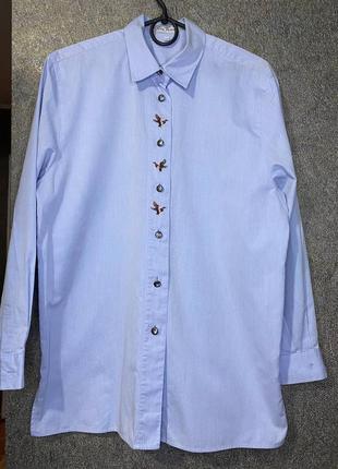 Катонова ніжно блакитна рубашка1 фото