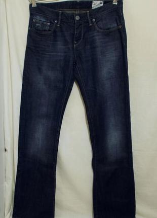 Джинсы прямые темно-синие w27 l32 *g-star raw* correct wmn