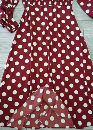 Платье zara в горохи - s, m 7