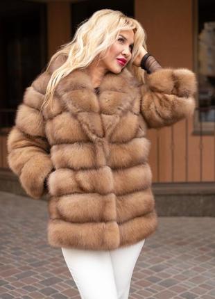 Шикарна шубка з куниці