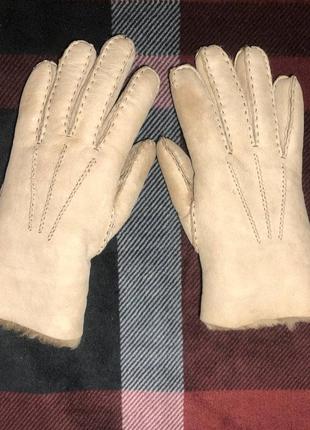 Зимові шкіряні рукавички на хутрі brasch walther 38