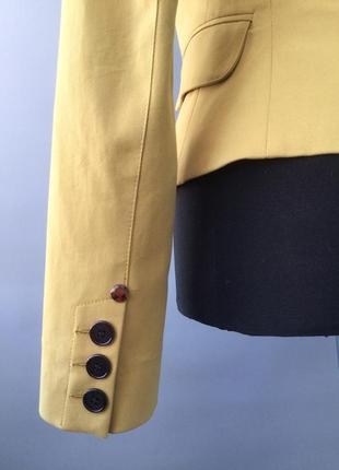 Красивый пиджак горчичного цвета ittierre, just cavalli   италия6 фото