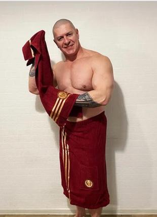 Набор полотенец для бани, сауны. 100% хлопок.